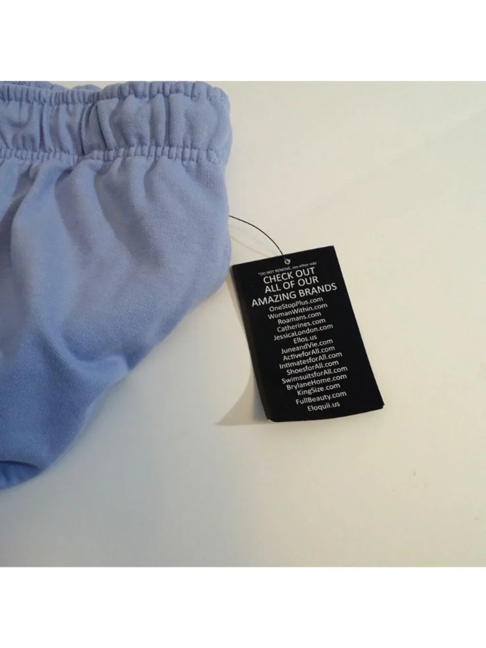 Ellos French Terry Women Blue Lounge Jogger Pants Sweats Size L 18 20 Pockets
